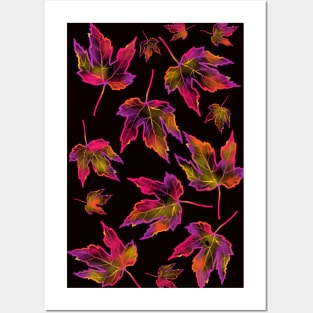 autumn leaves Posters and Art